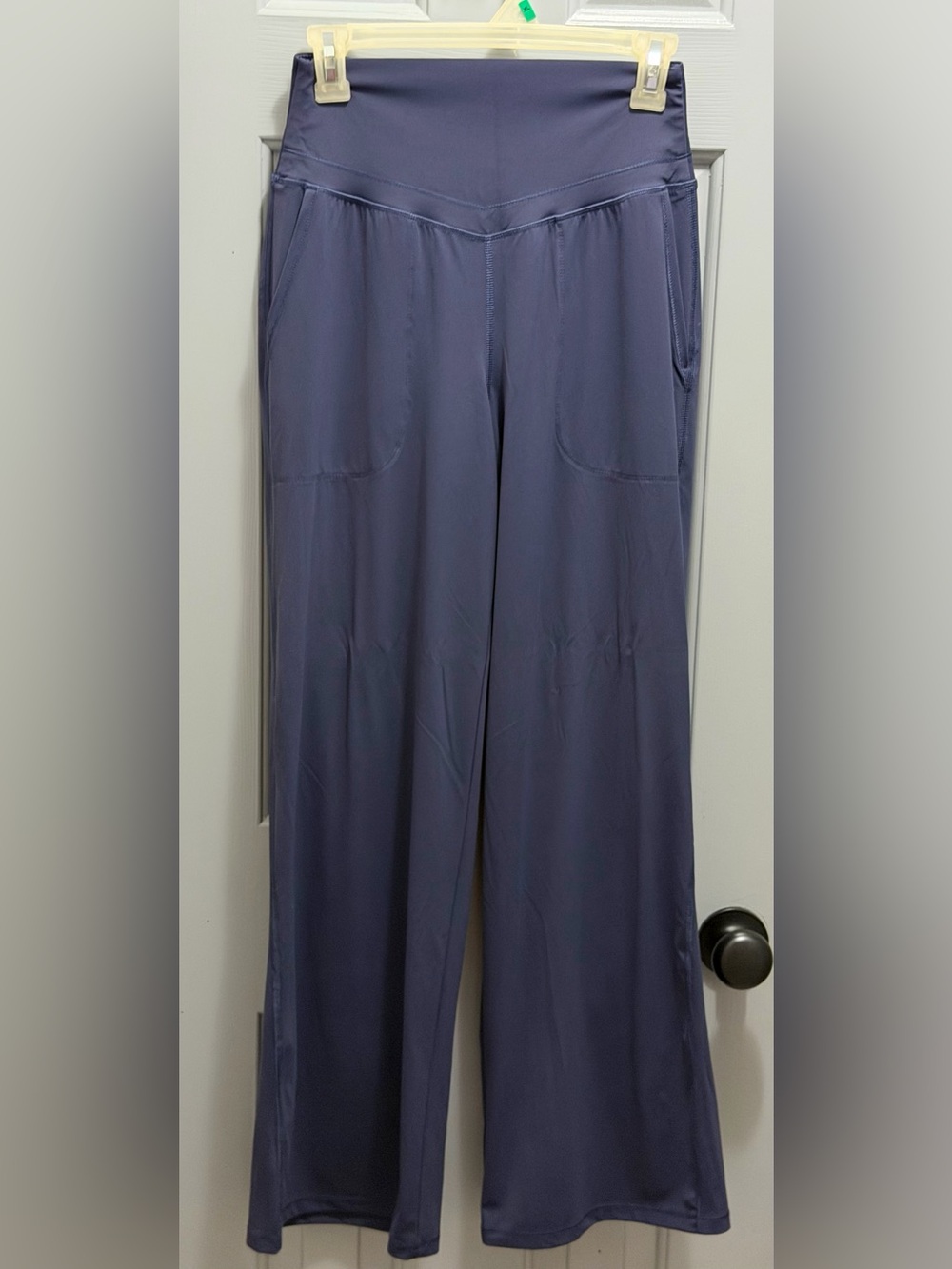 Halara Ultra Sculpt Pants Womens Small Navy Blue Wide Leg Pull On Pockets